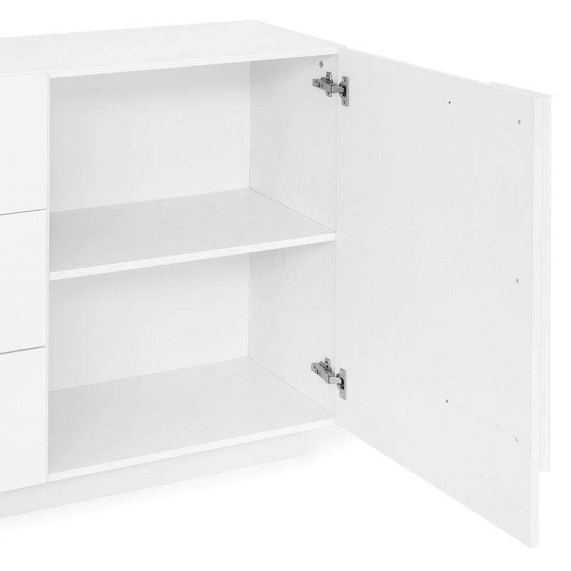 DEVON Comodă 1 ușă, 3 sertare