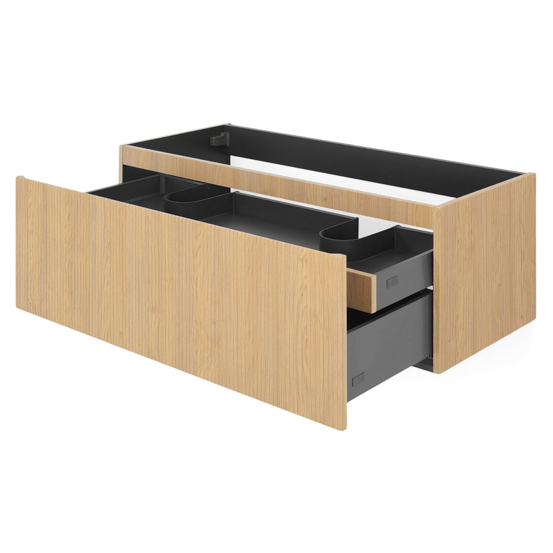 BRUNO Set mobilier baie, mască lavoar, 2 dulapuri suspendate și lavoare