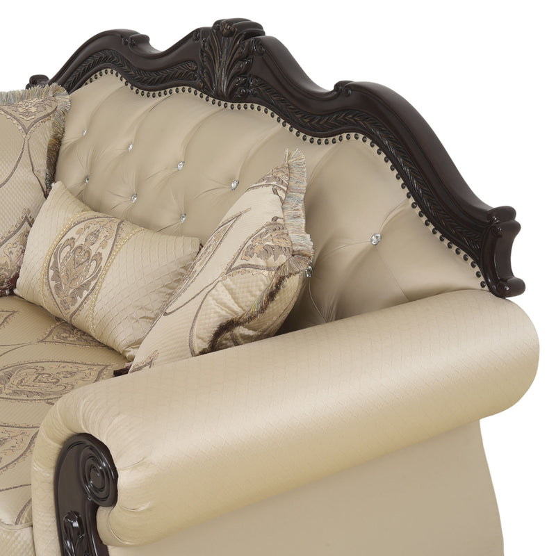 WINDSOR Canapea 2 locuri, 3 perne decorative incluse, stofă