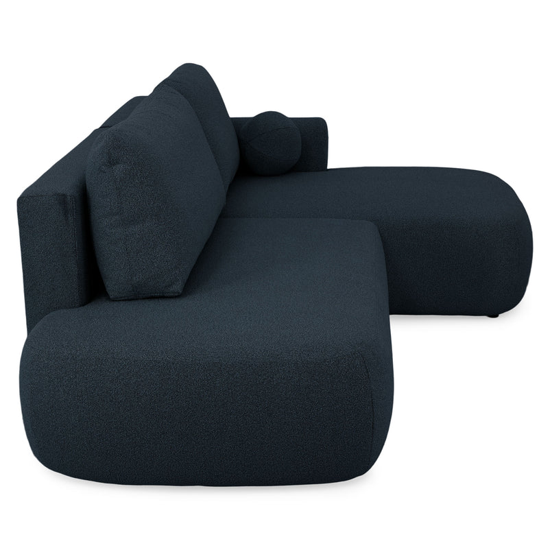 LAON Colțar extensibil, șezlong stânga/dreapta și ladă depozitare, stofă