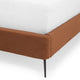 LARWIN Pat tapițat, 140x200cm, somieră inclusă