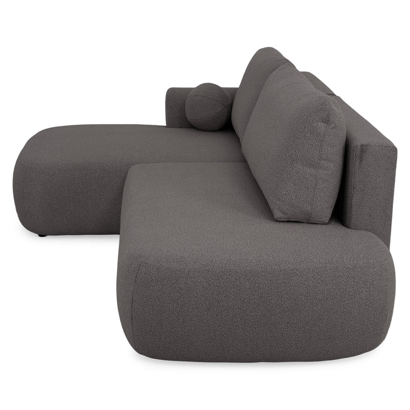 LAON Colțar extensibil, șezlong stânga/dreapta și ladă depozitare, stofă