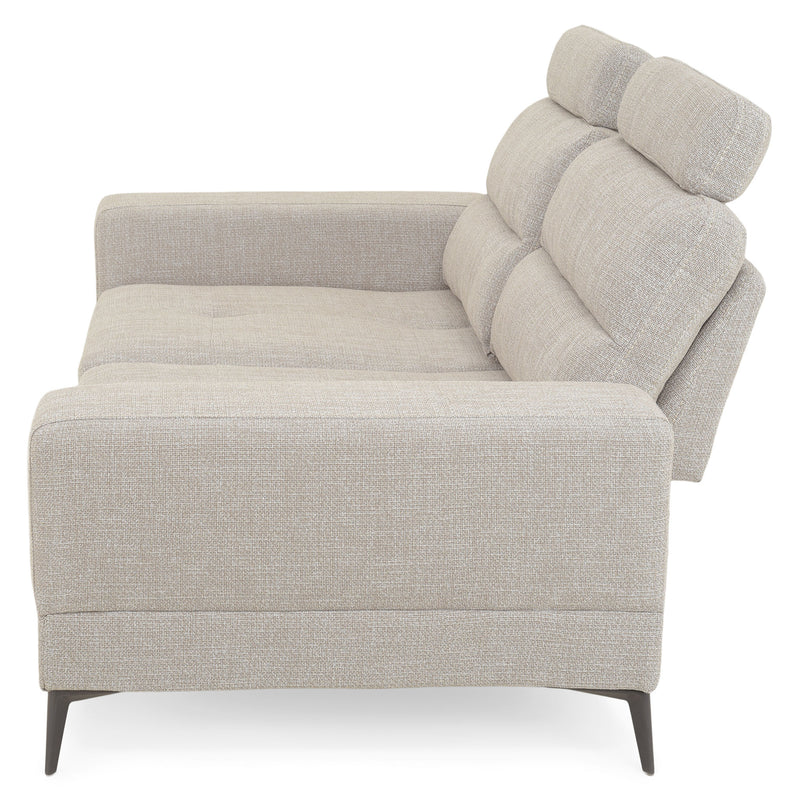 MAINE Canapea 3 locuri, mecanism spătar și tetiere, stofă