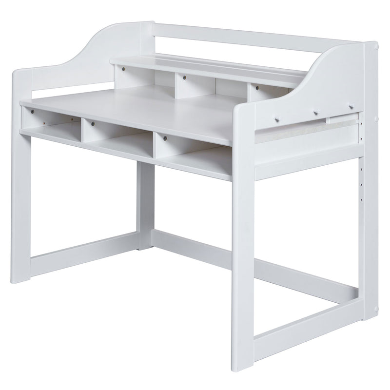 WOODY Birou copii, înălțime reglabilă