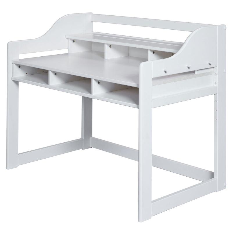 WOODY Birou copii, înălțime reglabilă