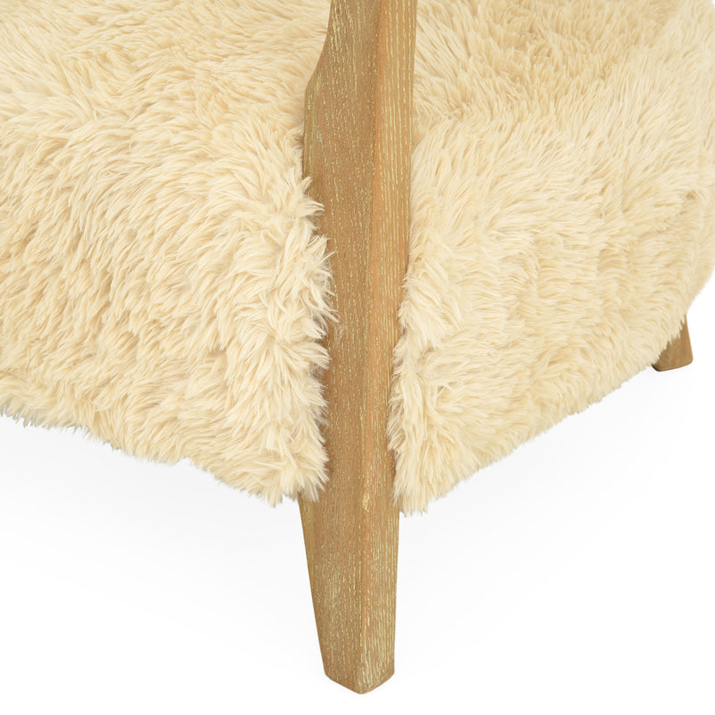 CERVINIA Canapea 2 locuri, imitație blană