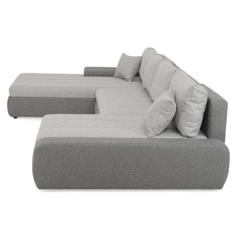 AURA Ansamblu colț extensibil stânga/dreapta, stofă