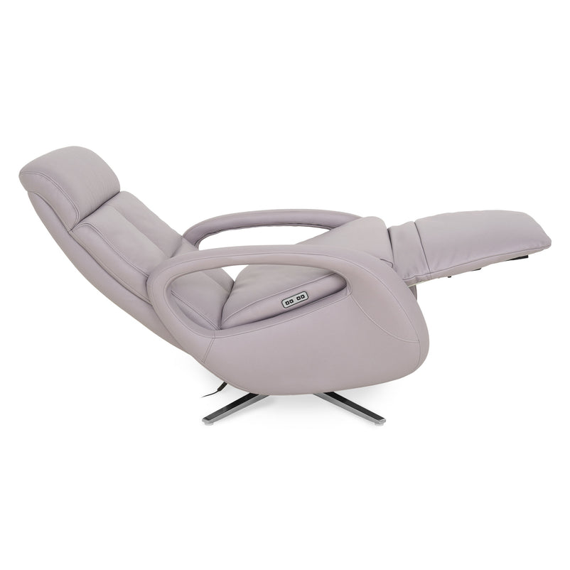 HESTON Fotoliu rotativ cu recliner electric, stofă