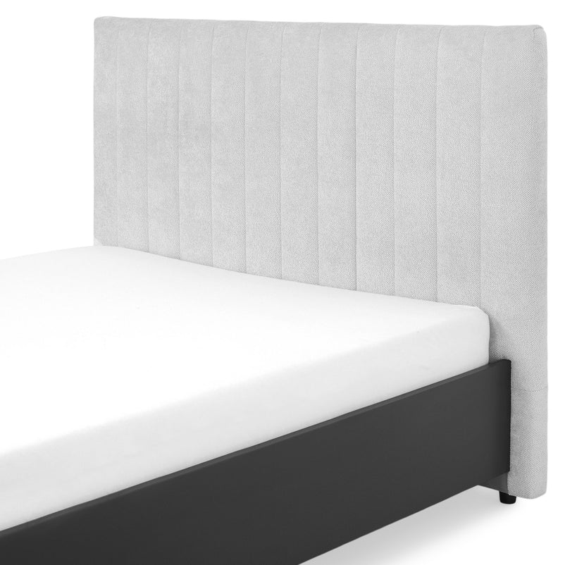 JACKSON Pat tapițat, 160x200cm, somieră și 2 sertare incluse