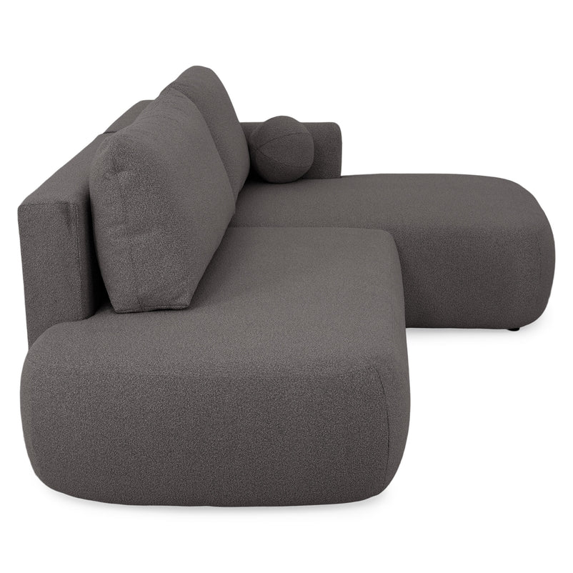 LAON Colțar extensibil, șezlong stânga/dreapta și ladă depozitare, stofă