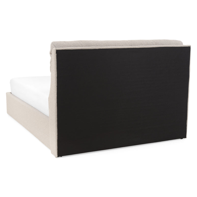 FULTON Pat tapițat, somieră rabatabilă și ladă depozitare incluse