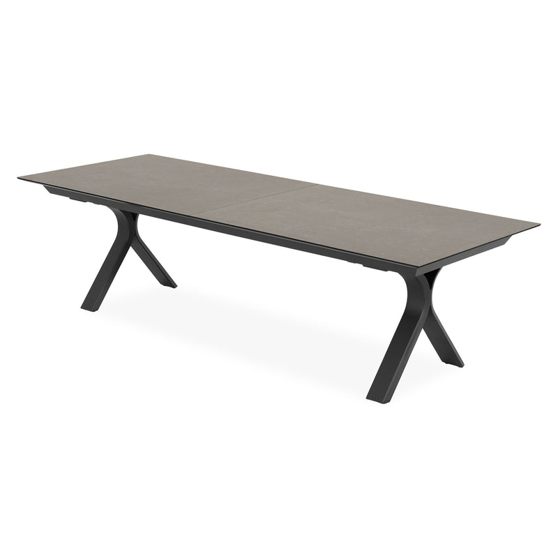 CARSON/BARI Set mobilier terasă/grădină, 8 scaune și masă extensibilă