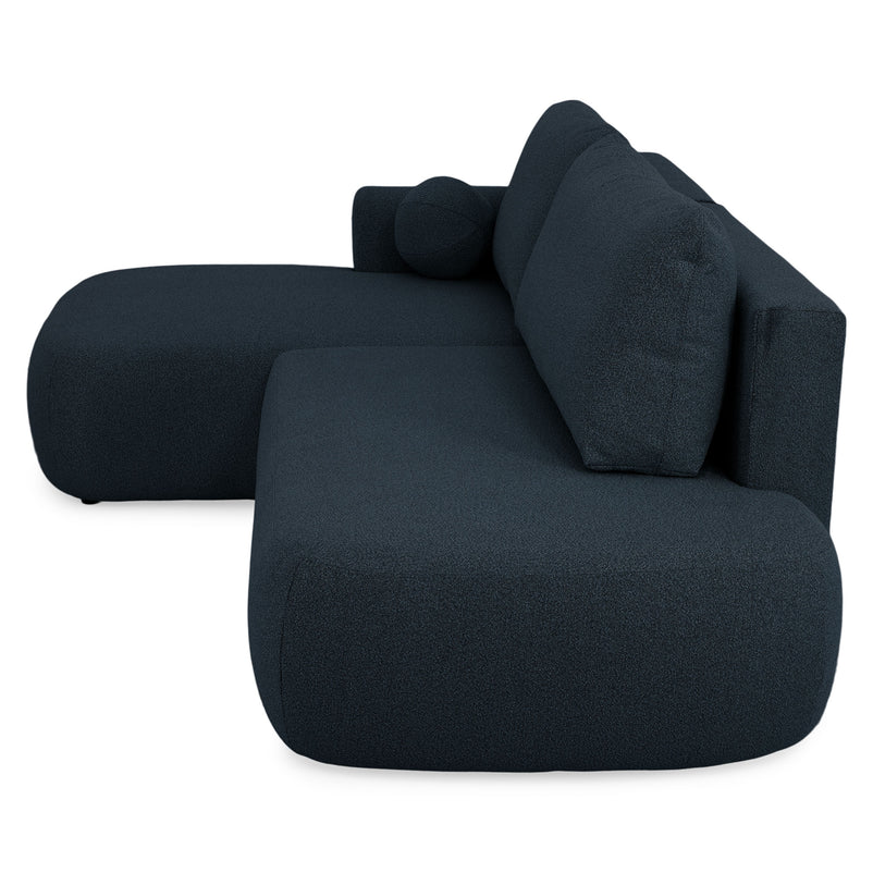 LAON Colțar extensibil, șezlong stânga/dreapta și ladă depozitare, stofă