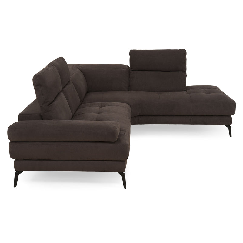 GARNER Colțar, șezlong dreapta, spătar și mecanism tetiere, stofă