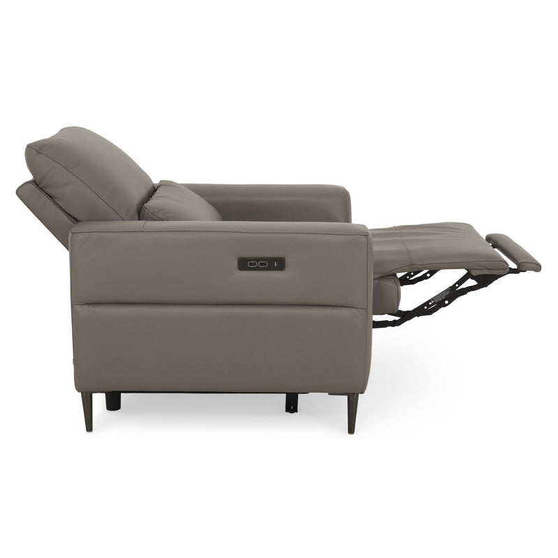 LASHIO Fotoliu, recliner electric și mecanism tetieră, piele