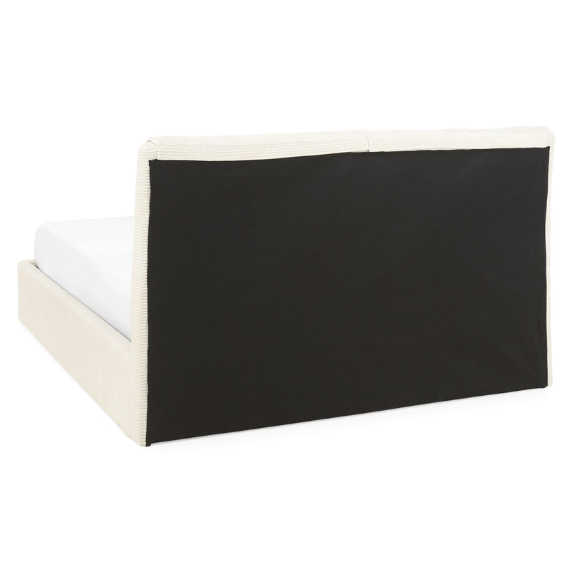 MAYVILLE Pat tapițat, 160x200cm, somieră rabatabilă și ladă depozitare incluse