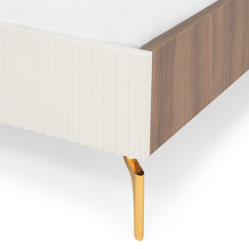 WAVE NOCE Pat copii, tapițat, 120x200cm, somieră inclusă