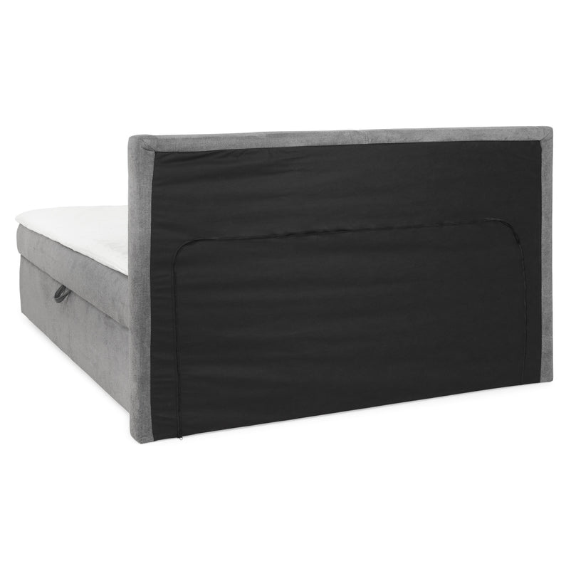 GRETE Pat tapițat boxspring, 160x200cm, saltea inclusă