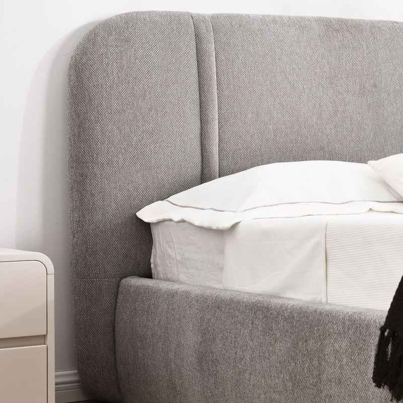 GILDA Pat tapițat, 160x200cm, somieră rabatabilă și ladă depozitare incluse