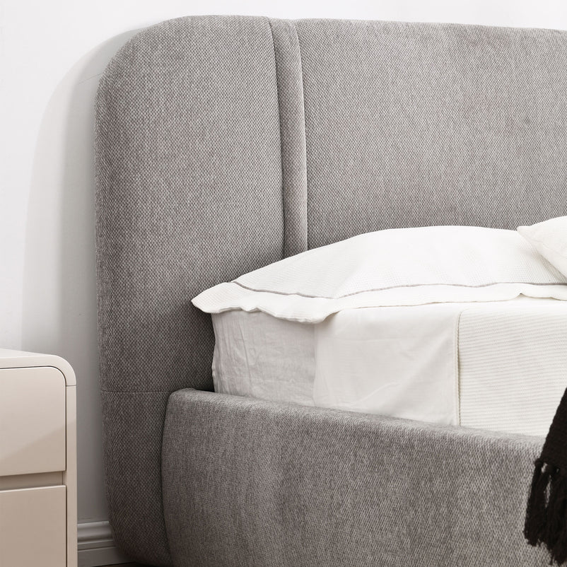 GILDA Pat tapițat, 160x200cm, somieră rabatabilă și ladă depozitare incluse