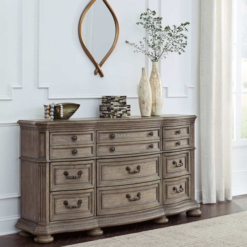 WASHINGTON Comodă lată, 9 sertare