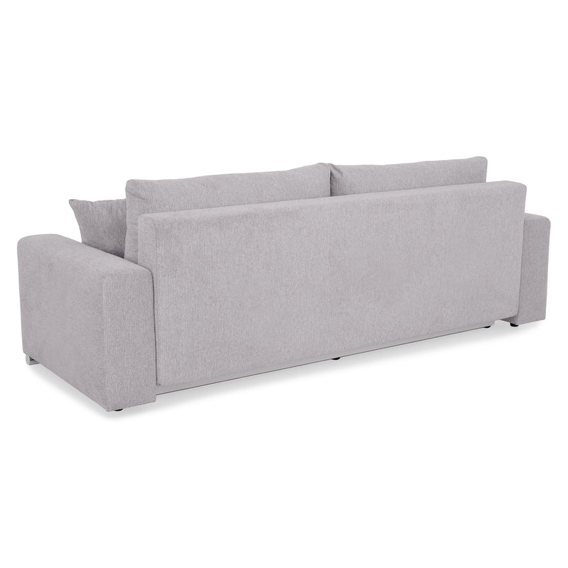 ANTONY Canapea extensibilă, 3 locuri, ladă depozitare, stofă