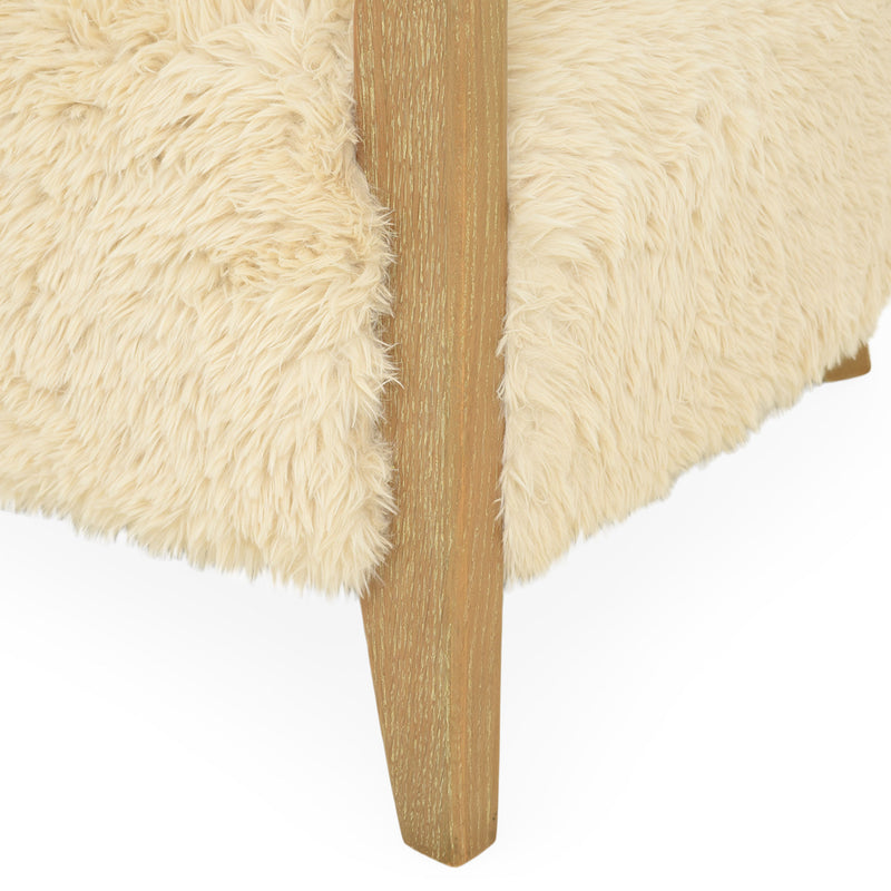 CERVINIA Fotoliu, imitație blană