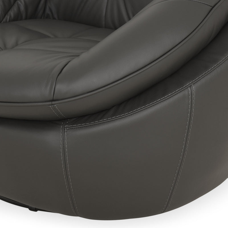 CHICAGO Fotoliu rotativ, piele