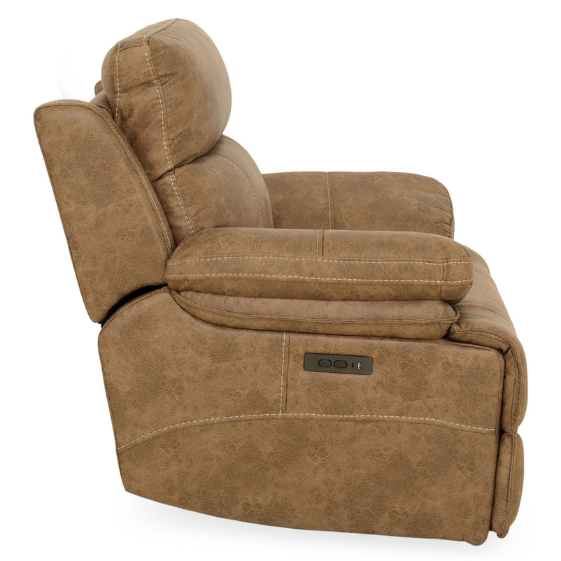 BRISBANE Fotoliu, recliner electric și mecanism tetieră, stofă