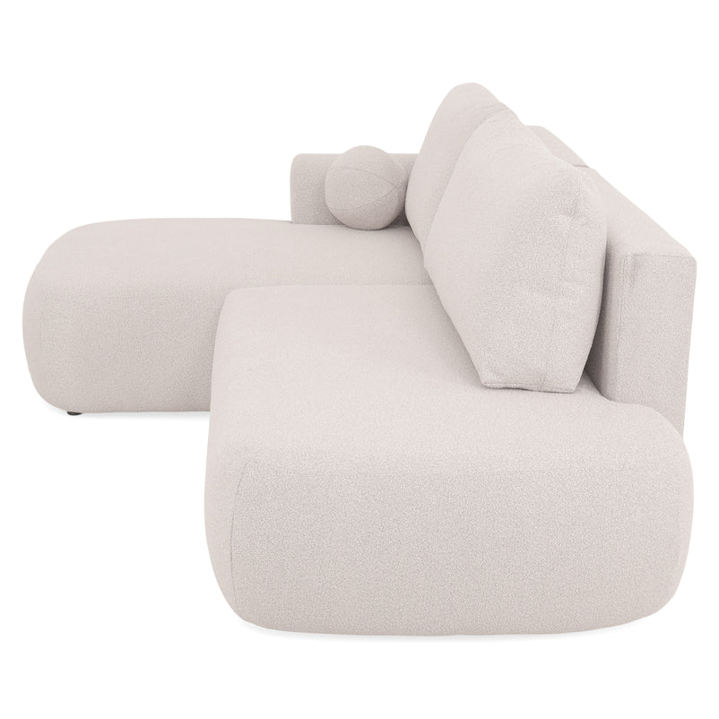 LAON Colțar extensibil, șezlong stânga/dreapta și ladă depozitare, stofă