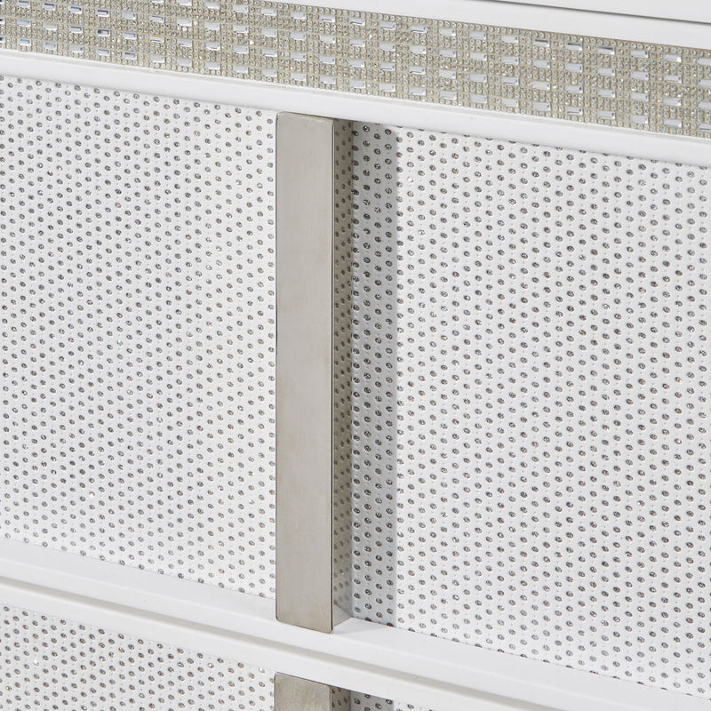 HOLLYWOOD Comodă 5 sertare, LED inclus