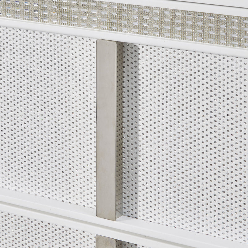 HOLLYWOOD Comodă 5 sertare, LED inclus