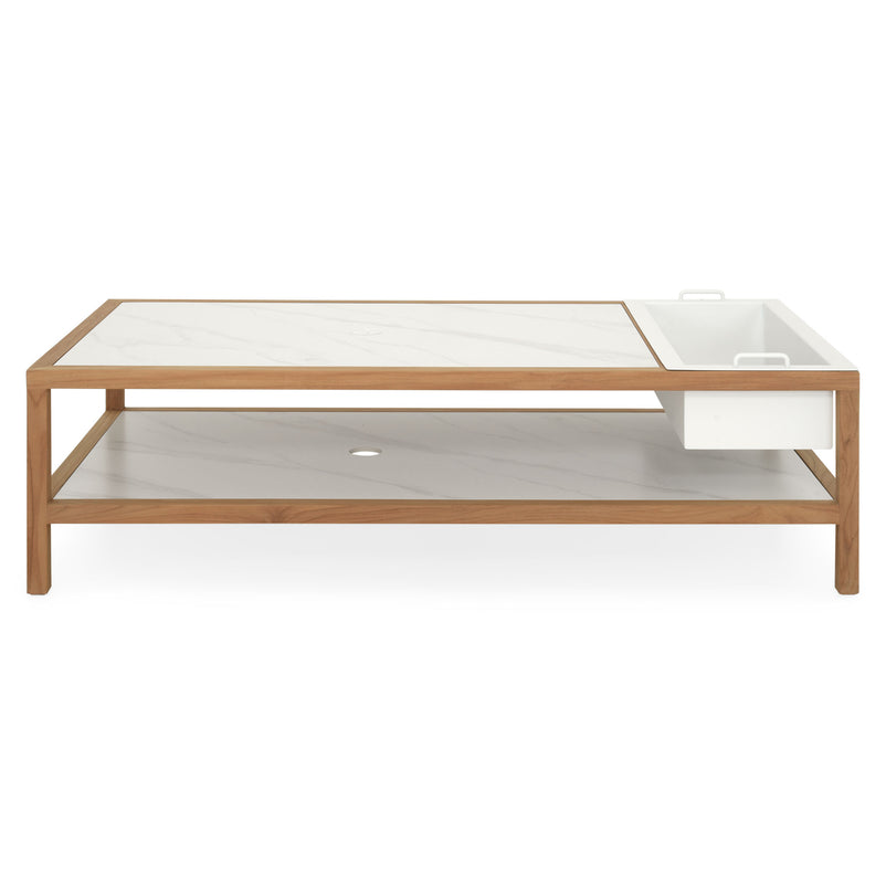 PEDRO Set mobilier terasă/grădină, fotoliu, 2 elemente centrale, element colț, tabuert și măsuță cafea