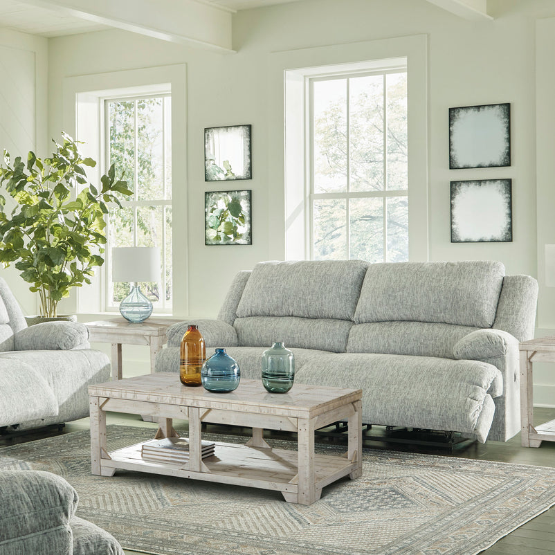 DERBY Canapea 3 locuri cu 2 reclinere manuale, stofă