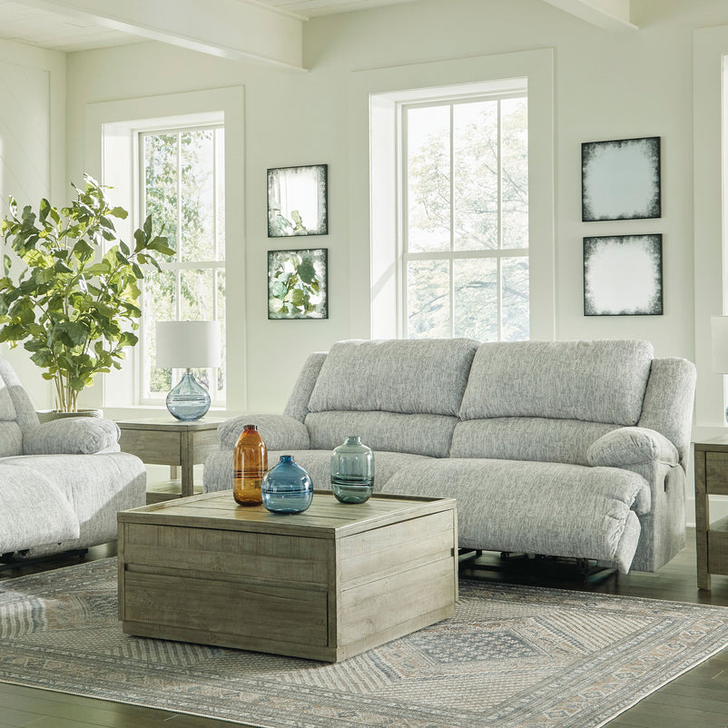 DERBY Canapea 3 locuri cu 2 reclinere manuale, stofă