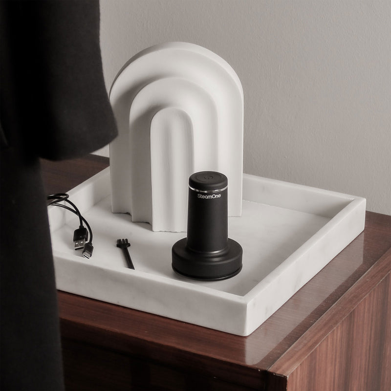 STEAM ONE - KARL Set aparat de călcat vertical și aparat de curățat scame