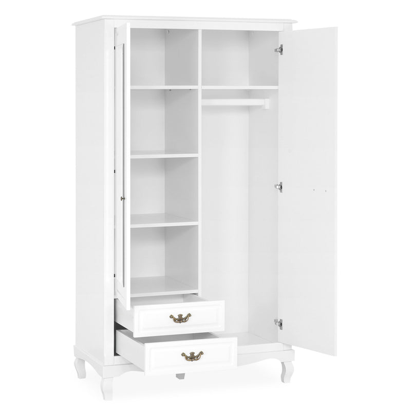 CASIAN Dulap copii, 2 uși, 2 sertare