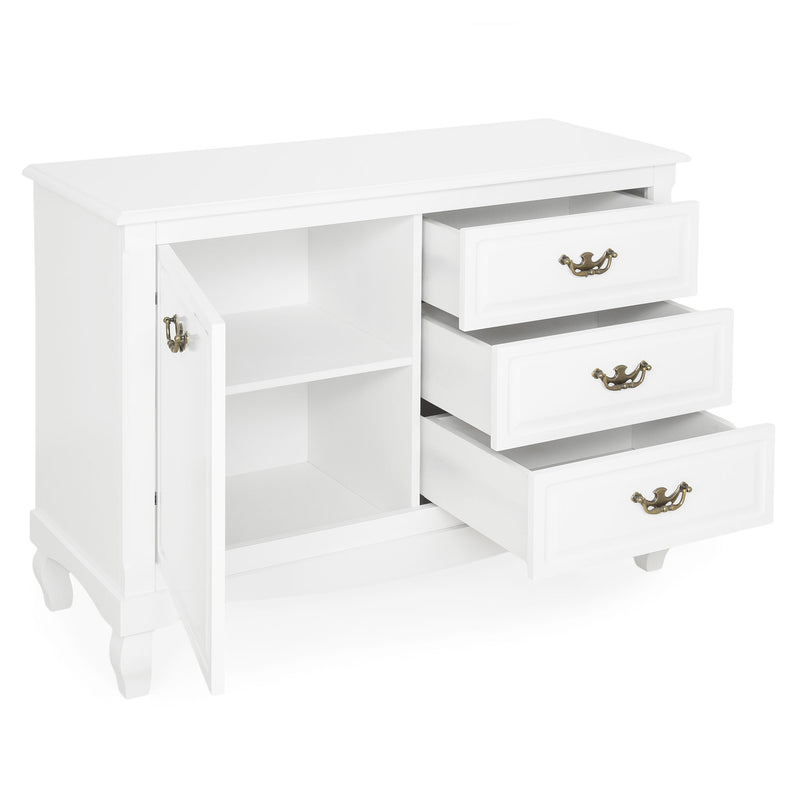 CASIAN Comodă 1 ușă, 3 sertare