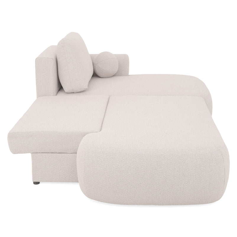 LAON Colțar extensibil, șezlong stânga/dreapta și ladă depozitare, stofă