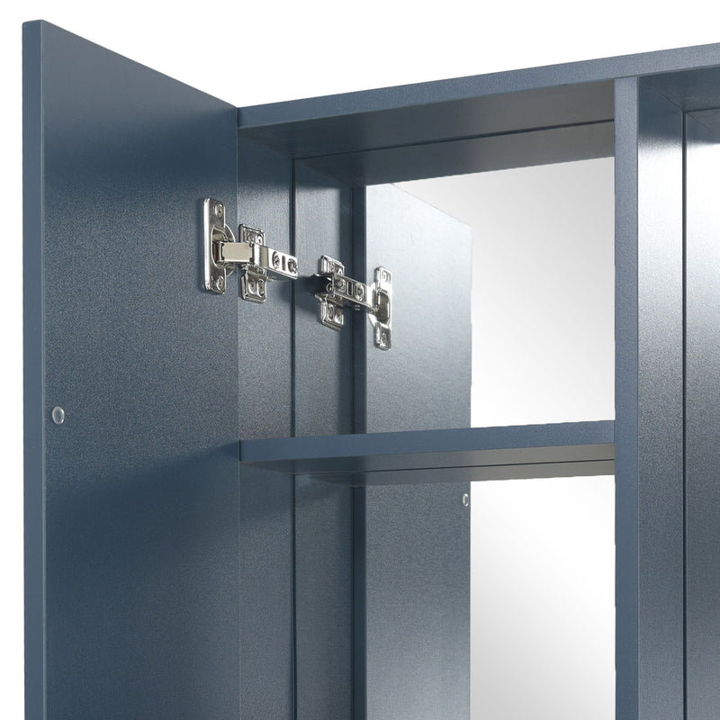 MARINE Set mobilier baie, mască lavoar 2 sertare, lavoar ceramică și dulap baie suspendat cu oglindă