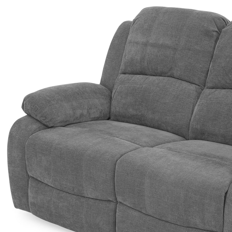 ALMATY Canapea 2 locuri, 2 reclinere electrice, stofă