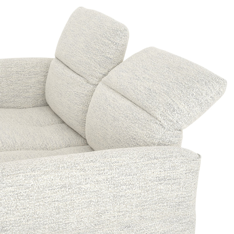 TAMWORTH Canapea 2 locuri, mecanism spătar și tetiere, stofă