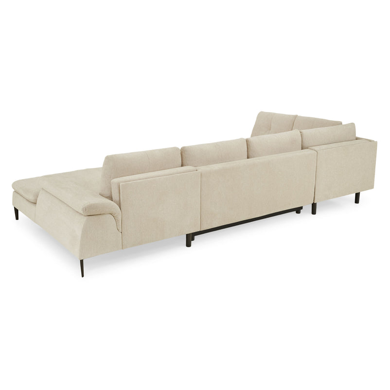 LAVRIK Colțar extensibil, șezlong stânga/dreapta, stofă