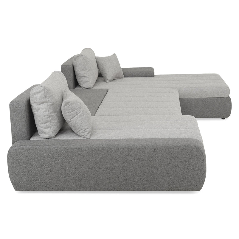 AURA Ansamblu colț extensibil stânga/dreapta, stofă