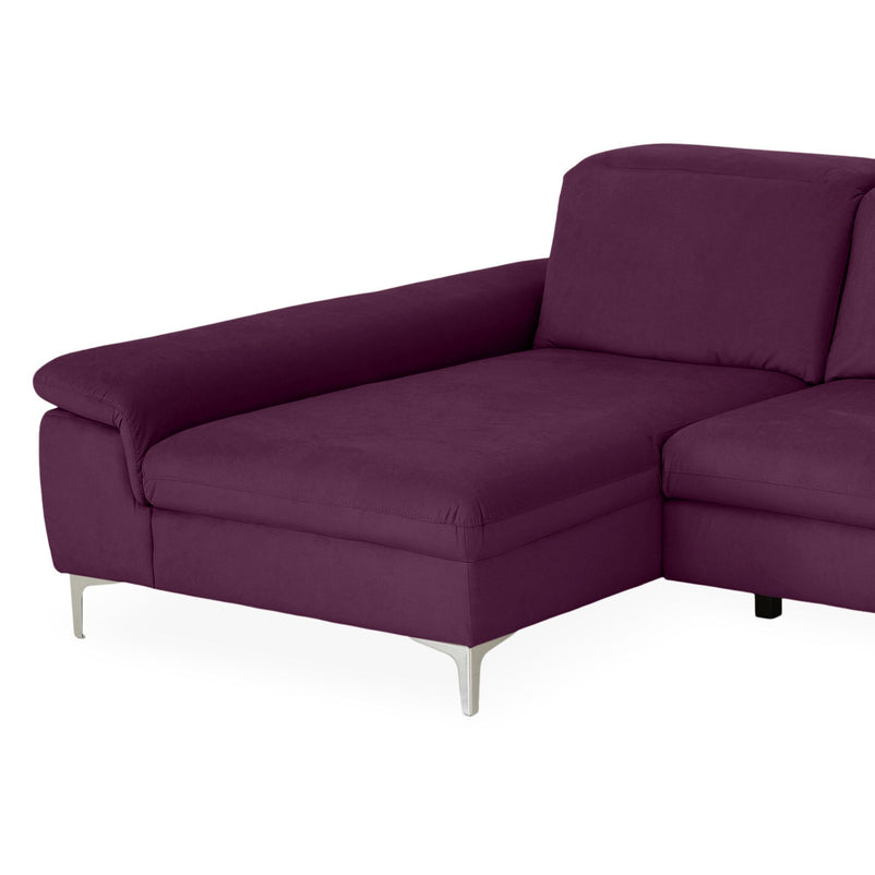 SOUND Colțar șezlong stânga/dreapta, 1 recliner electric și mecanism tetiere, stofă