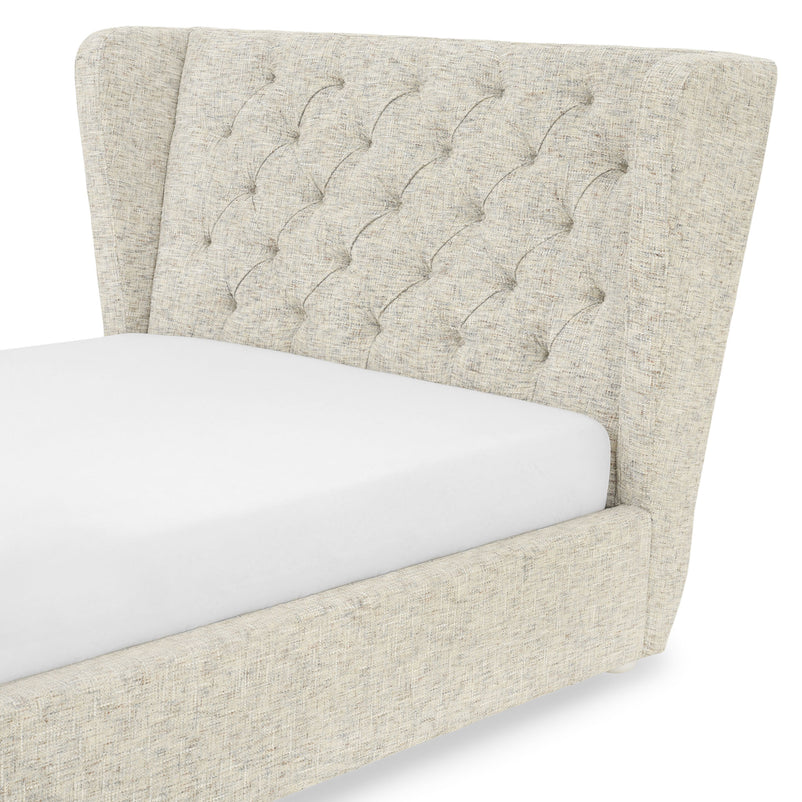 WARENTON Pat tapițat, 160x200cm, somieră rabatabilă și ladă incluse