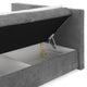 GRETE Pat tapițat boxspring, 160x200cm, saltea inclusă