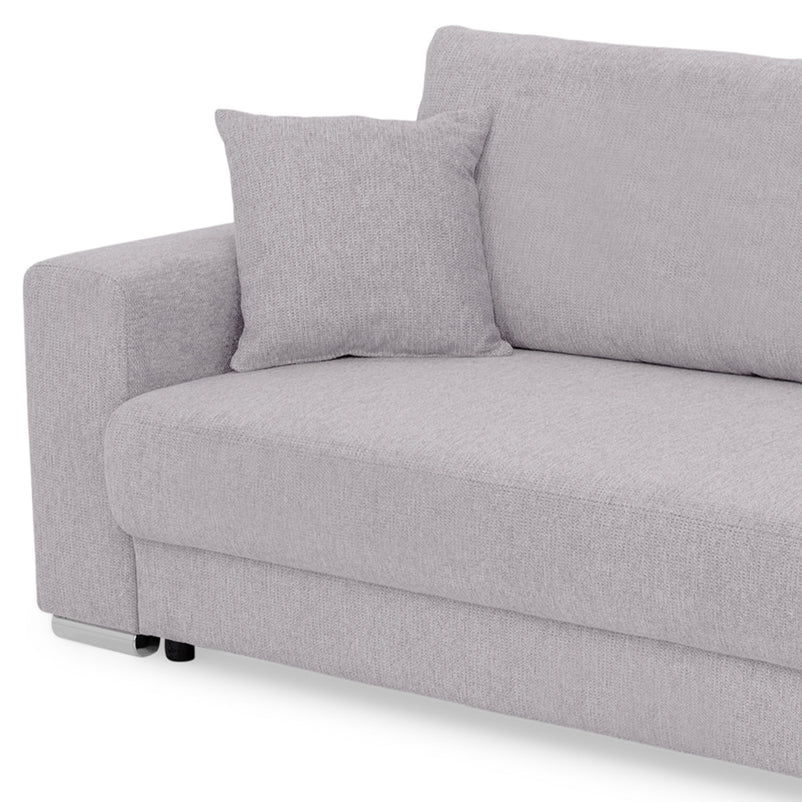 ANTONY Canapea extensibilă, 3 locuri, ladă depozitare, stofă