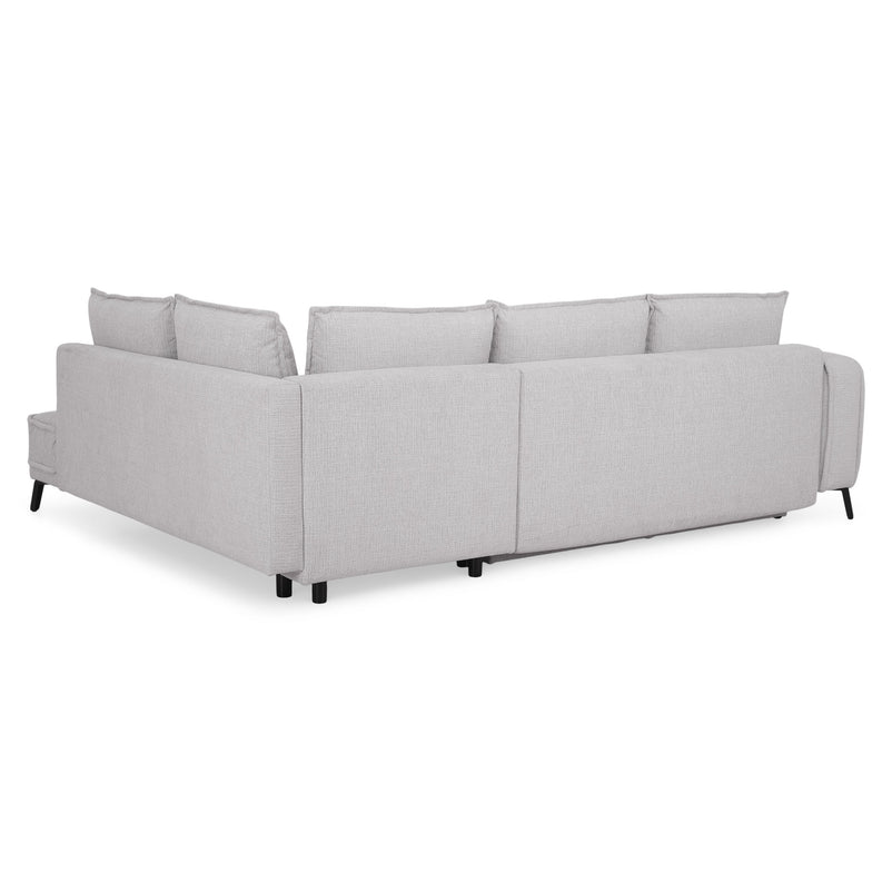 CHOLET Colțar extensibil, șezlong stânga/dreapta, ladă depozitare, stofă