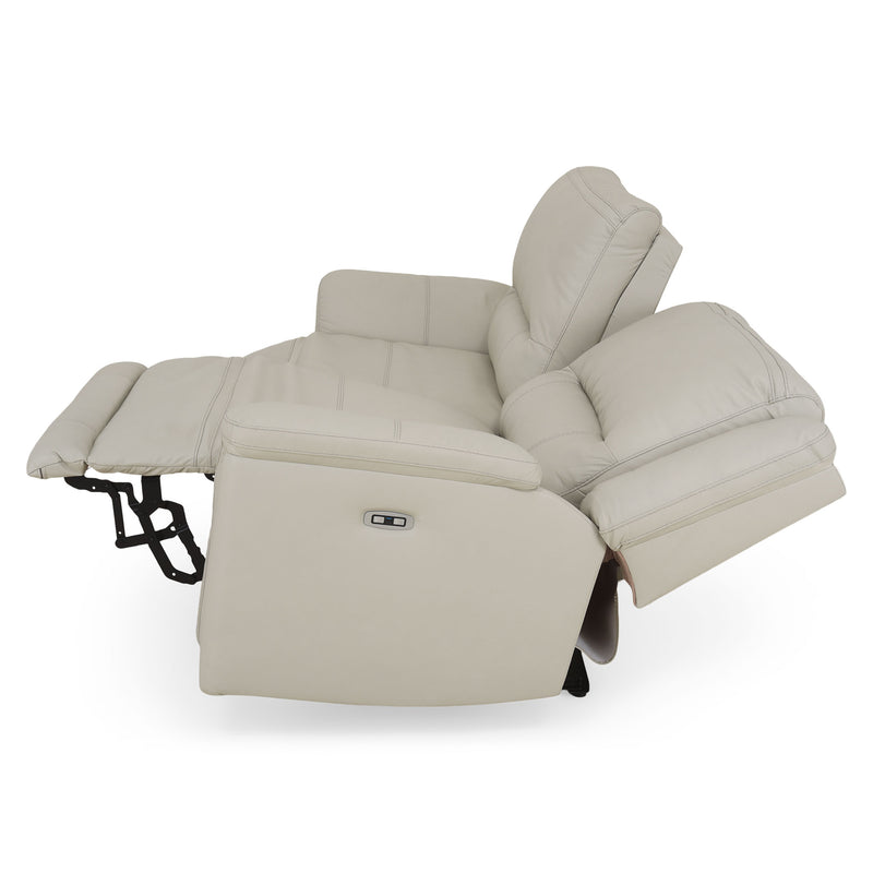 SUNNERST Canapea 3 locuri, 2 reclinere electrice, piele